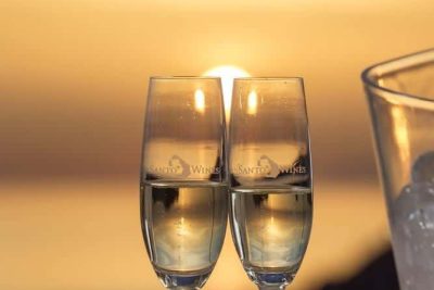 a magnificent location on the caldera